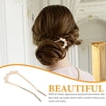 thumbnail image 3 of Horquilla para el pelo en forma de U para niñas, horquilla para el pelo, moño francés, horquilla de perla, accesorio para el pelo recogido, pasador para moño, 3 of 7