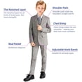 thumbnail image 2 of Boys Linen Suits Set, Boys Slim Fit Suit for Leisure or Party Holiday, 2 of 12