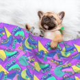 thumbnail image 3 of Pofeuu Disco Roller Skates Print Puppy Blanket,Dog Blankets,Pet Blanket Cozy Cat Blankets for Indoor Cats, Fuzzy Pet Blanket for Kitten Doggy Dog Blankets-Large, 3 of 8