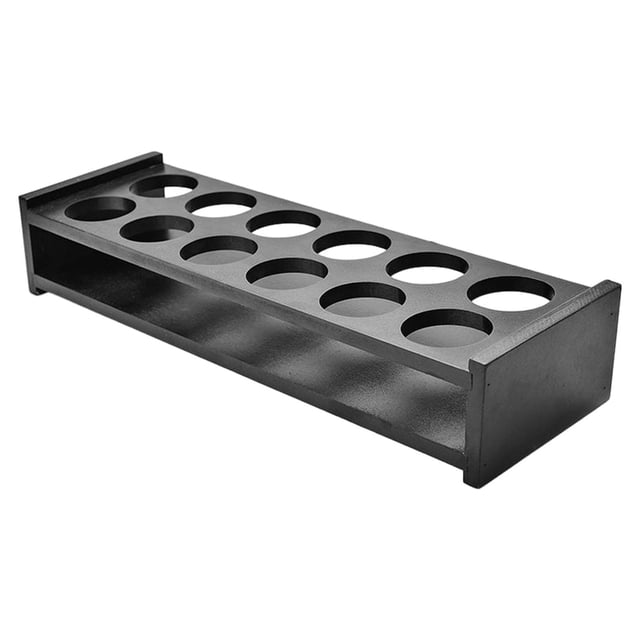Estante para tazas de , organizador de vasos de agua y vino, soporte para vasos de , estante de almacenamiento para tazas de té, estante 12 hoyos negro SM SunniMix jarra de cerveza de vino