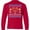 Red, variant on Inktastic Happy Hanukkah Sweater Style Design with Menorah and Dreidel Long Sleeve Youth T-Shirt