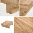 thumbnail image 2 of LAMIRO Decorative Stool Wood Rectangular 1Pcs 9.8x7.1x2.8in, 2 of 4