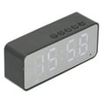 thumbnail image 4 of Réveil, Support Format Mp3 Lecture Musique Réveil Multifonctionnel Haut-Parleur Rechargeable pour Chambre pour Bureau Noir, Blanc, 4 of 8