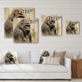 thumbnail image 4 of Designart "Powerful Primate Gorilla I" Animals Print on Natural Pine Wood, 4 of 5