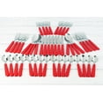 Mainstays Red Flatware Set, 48 Piece Stainless Steel & Plastic