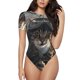 thumbnail image 1 of Fotbe Pilot Cat In Vintage Plane Body de Mujer con Cuello Redondo y Mangas Cortas, Sin Mangas Ajustado, Suave, Cómodo y Básico-XX-Large, 1 of 7