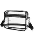 thumbnail image 4 of Versatile Bag Crossbody Bag Clear Waterproof Shoulder Bag for Women Girl Trendy PVC Bag Casual Trendy Bag Cellphone Bag White, 4 of 5