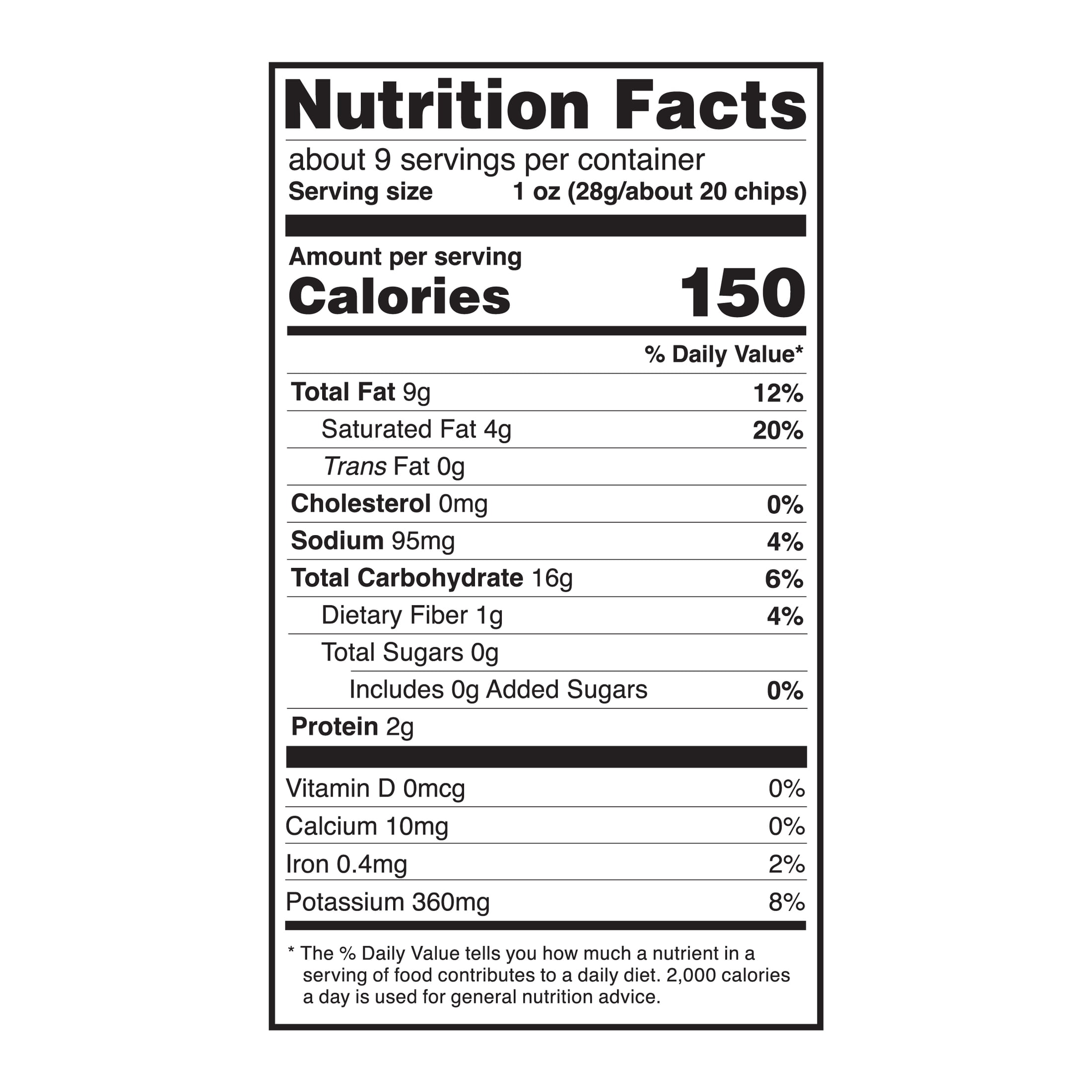 Kitchen Cooked Classic Potato Chips, Gluten-Free, 8.5 oz Bag