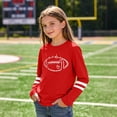 thumbnail image 4 of ITSAME Girls Long Sleeve T-Shirts, Round Neck Loose Fit Fashion Print Kids Fashion Leisure Tees Red Size 3-4T, 4 of 6