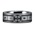 thumbnail image 2 of Movie Lover's Tungsten Carbide Ring, 2 of 7