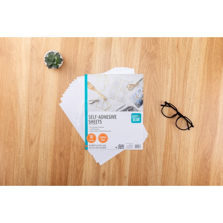 Pen+Gear Clear Self-Adhesive Laminating Sheets, 10 Count photo 4