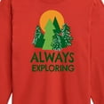 thumbnail image 3 of Instant Message - Always Exploring  - Toddler And Youth Long Sleeve Graphic T-Shirt, 3 of 6
