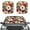 Colorful Boho Mandala Flower, variant on Kuiaobaty Automotive Windshield Sunshades Keep Car Interior Cool Auto Front Window UV Protection Sun Shield Cover 2 Pcs Colorful Boho Mandala Flower Pattern for Small Sedans Mini SUVs