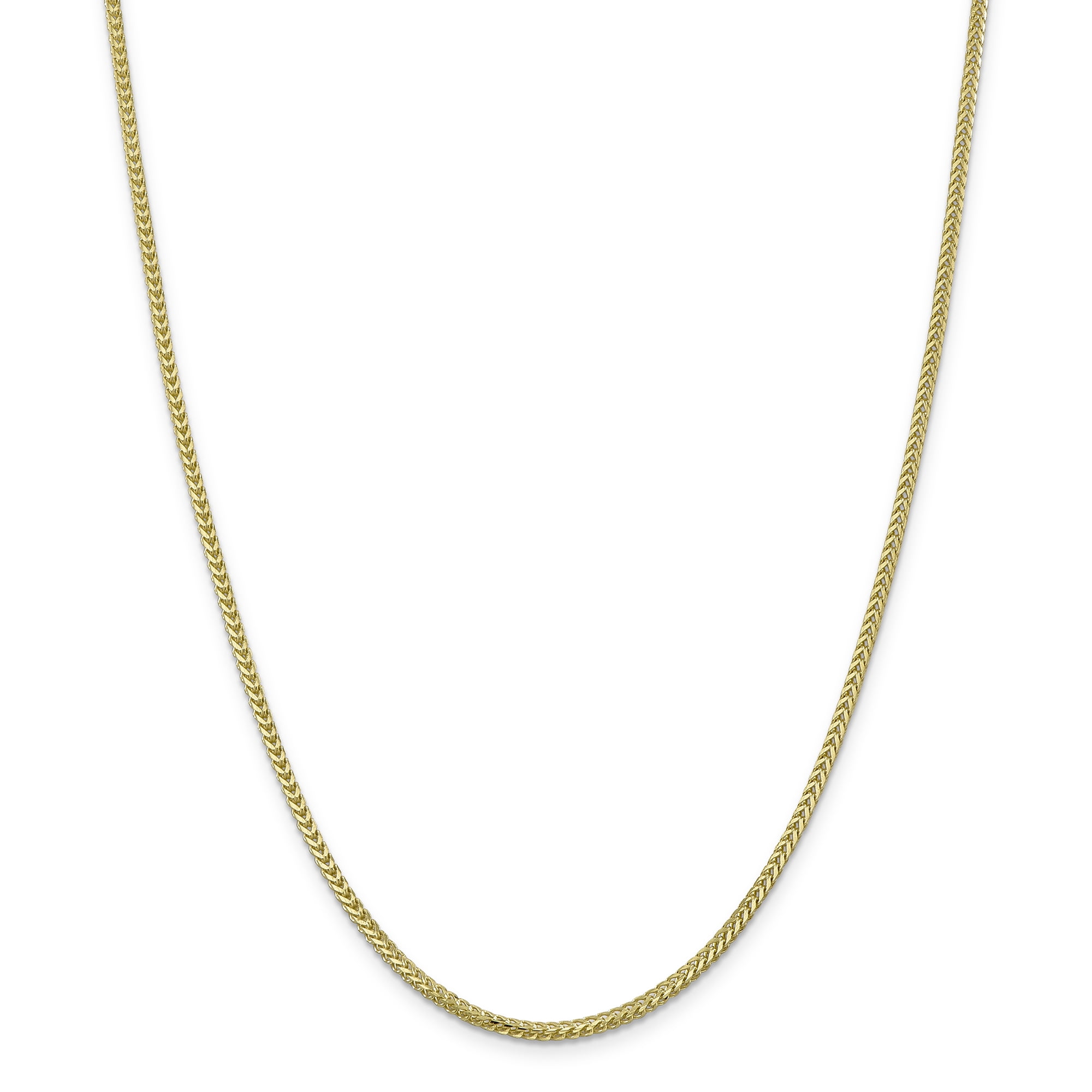 Ice Carats Designer Jewelry Gift Canada 10k Yellow Gold 2mm Franco Chain Necklace Pendant Charm Gold 30 In Length X 2 Mm Width