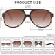 thumbnail image 3 of Classic Vintage Aviator Sunglasses for Women Men Large Frame Retro 70s Sunglasses, 3 of 4