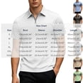 thumbnail image 6 of FRSASU Polo Shirts for Men Loose Fit Short Sleeve Contrast Color Print Quarter-Zip Golf Shirt Summer Spring Casual Tops Green, 6 of 6
