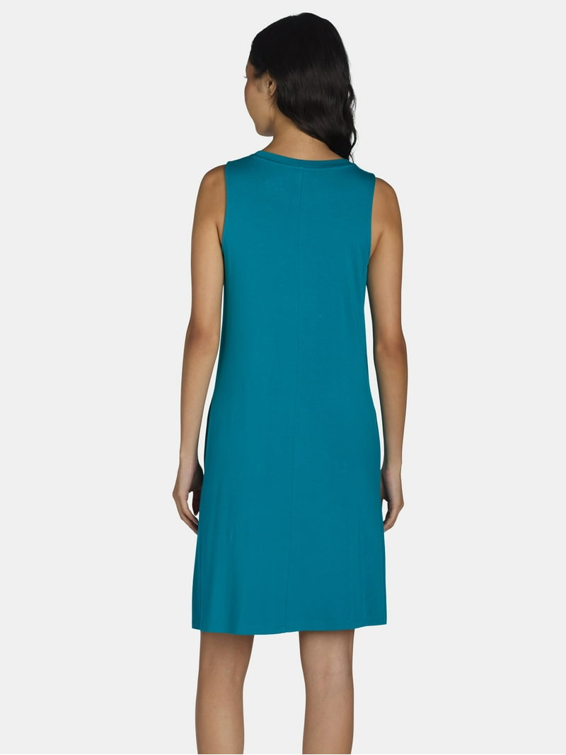 Time and Tru Women's Sleeveless Knit Swing Dress Sizes XS-XXXL, Soft Fluid Cotton Blend, Mini Length - Walmart.com Time and Tru Women's Sleeveless Knit Swing Dress Sizes XS-XXXL, Soft Fluid Cotton Blend, Mini Length - Walmart.com