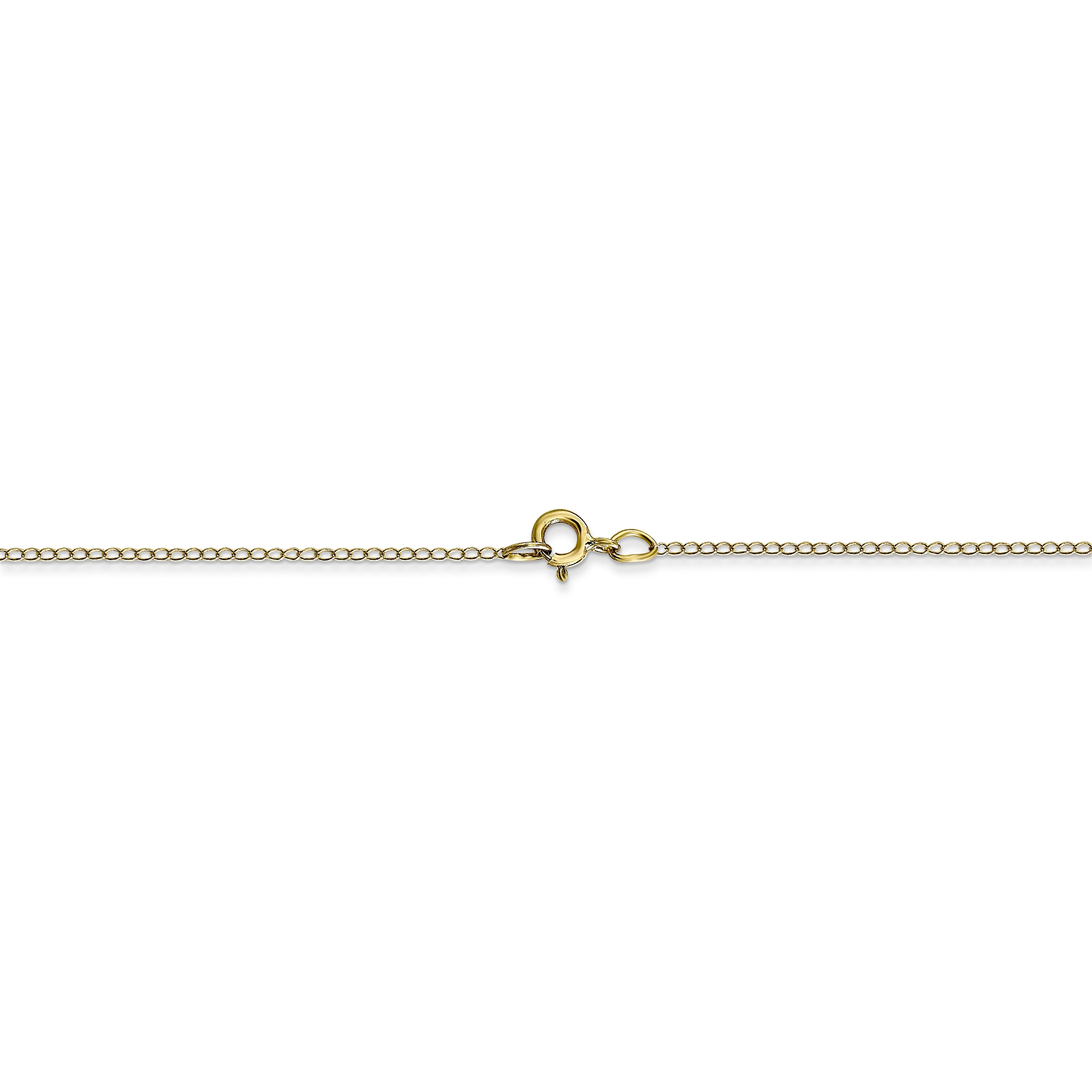 10K Yellow Gold .42 mm Carded Curb Chain 24 Inch