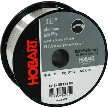 

Hobart H383808-R18 1-Pound ER5356 Aluminum Welding Wire 0.035-Inch