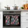thumbnail image 4 of Yayeee 100% Cotton Hand Towels for Bathroom 16" x 28" Soft Absorbent Kitchen Towel, Red Block Pattern, 4 of 7