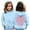 #A10-Light Blue, variant on XADYUY Girls Hoodies Size 10-12 Jesus Loves You Letter Print Christian Long Sleeve Sweatshirt Boys Girls Oversized Pullover Tops Casual Cute Preppy Sweater with Pockets,Black