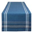 thumbnail image 2 of Contemporary Home Living Striped Chambray Rectangular Table Runner - 72" - Blue and White, 2 of 7