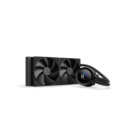 NZXT KRAKEN PLUS 240 MM AIO LIQUID COOLER WITH 1.54" LCD & STATIC PRESSURE FANS