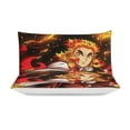 thumbnail image 5 of 3 Piece Comfortable Bedding Set Demon Slayer Rengoku Kyojuro Duvet Cover Twin Bed with 2 Pillowcase 86"x70", 5 of 8