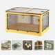 thumbnail image 4 of Organizador de armario con 5 puertas que se abren, duradero, transparente, contenedor de almacenamiento plegable Amarillo, 4 of 9