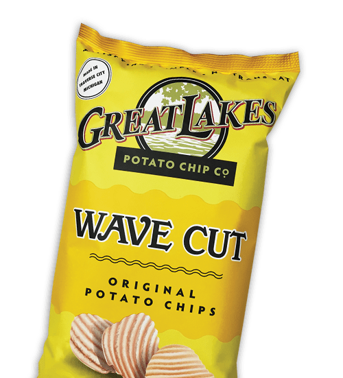 Great Lakes Original Wave Cut Kettle Cooked Potato Chips, 8 oz. Bags