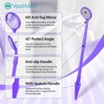 thumbnail image 4 of Disposable Dental Mirrors with Spatula Handle, Individually Wrapped, 100 Pack – Purple, 4 of 7