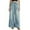 Blue, variant on Summer Pants for Women Mid Rise Barrel Jeans For Women Wide Leg Mid Waist Cropped Denim Pants Baggy Boyfriend Jeans With Pockets Womens Dress Suits Work Elastic Waist plus Size Running Blue 2XL