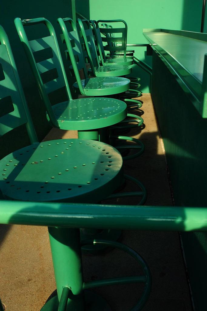 Green Monster Seats in Fenway Park Boston Photo Photograph Thick Paper