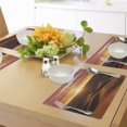 thumbnail image 4 of Ambesonne Desert Place Mats Set of 4, Dramatic Sunset Scenery, Standard Size, Multicolor, 4 of 6