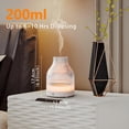 thumbnail image 3 of SOICARE 200ml Glass Reservoir Essential Oil Diffuser with Glass Dome Ultrasonic Aromatherapy Diffuser with Four Timer Colorful Light Auto-Off for Gift Home Office Bedroom, 3 of 8