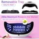 thumbnail image 4 of 280W UV LED Nail Lamp, Fast Nail Curing Lamps for Home and Salon, 6-WELLNGS, 4 of 5