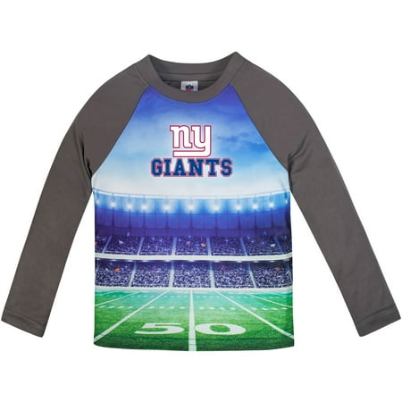 Toddler Gerber Gray New York Giants Long Sleeve Stadium T-Shirt