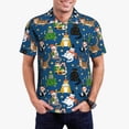 thumbnail image 1 of Balery Different Cats Christmas Camisa Polo de Hombre con Estampado, de Manga Corta y Tejido Medio, Camisa Tipo Golf Polo-3X-Large, 1 of 6
