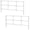 2 Pack * 14x38 inches, variant on Fixed Window Safety Guard 14"x 38" *2 Pack Adjustable Widths Accifalls Non-egress Tamper Resistant Screws Included White