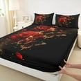 thumbnail image 3 of Castle Fairy Female Floral Rose Bed Sheets,Romantic King Sheets, 3 of 7