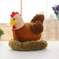 Lovely Chicken nest hatching chicken plush toy hen + chicken nest + 10