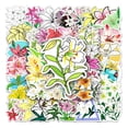 thumbnail image 1 of Pegatina con forma de flor de lirio, 50 unidades, vinilo impermeable para decoración, 1 of 2