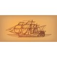 thumbnail image 4 of Vintage Boat Piggy Bank, Hand Drawn Style Weathered Old Ship in Earth Tones Marine Frigate Motif, Ceramic Coin Bank Money Box for Cash Saving, 3.6" X 3.2", Brown Pale Brown, by Ambesonne, 4 of 4