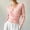 Pink, variant on WRFWUL Womens Wrap V Neck Top Long Sleeve Ribbed Knit Surplice Pullover Tops Elegant Slim Fit Casual Cropped Sweater