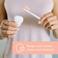 thumbnail image 2 of Haven Toothbrush Cover - Fits Electronic and Manual Toothbrushes - Toothbrush Case Holder for Travel - Set of Two Tooth Brush Cap Protectors (White and Coral), 2 of 4