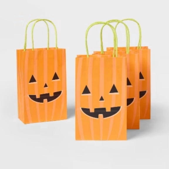 4pk Tote Bag Jack O' Lantern - Spritz