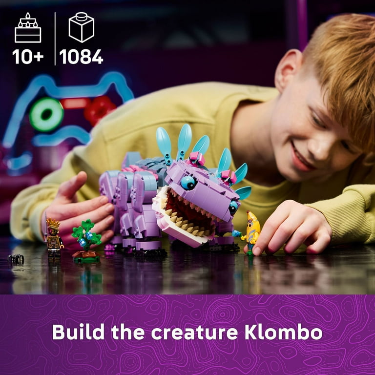 LEGO Fortnite Klombo Kids Toy - Fortnite Action Figure with Peely and Oro Minifigures - Pretend Play and Building Toy for Girls and Boys 10+ - Gift Idea for Birthdays and Gaming Fans - 77077