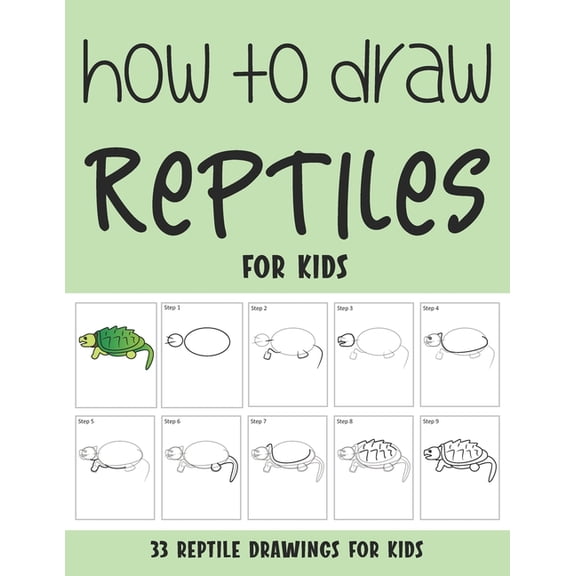 How to Draw Reptiles for Kids, (Paperback)