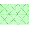 thumbnail image 1 of Ahgly Company Indoor Rectangle Solid Emerald Green Modern Area Rugs, 2' x 4', 1 of 4