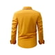 thumbnail image 4 of Blusa y camisa de manga larga con cuello vuelto para hombre, cárdigan liso de moda con cuello vuelto, camisa de negocios con botones, blusa de poliéster para hombre, 4 of 6